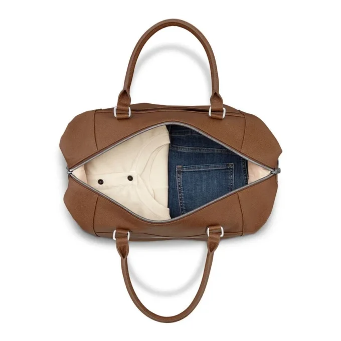 Klassisk weekendbag i skinn Klassisk weekendbag i skinn