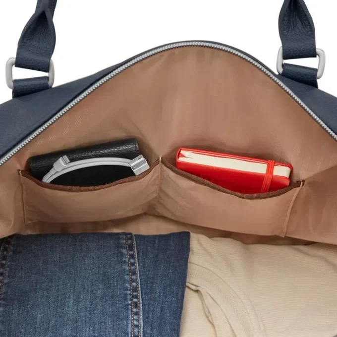 Klassisk weekendbag i skinn Klassisk weekendbag i skinn