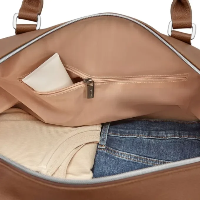 Klassisk weekendbag i skinn Klassisk weekendbag i skinn