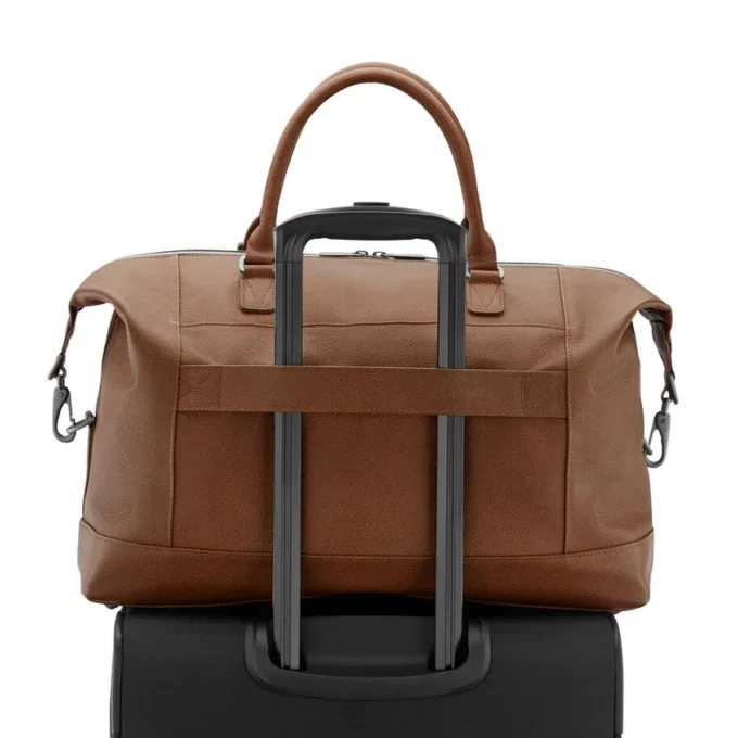 Klassisk weekendbag i skinn Klassisk weekendbag i skinn