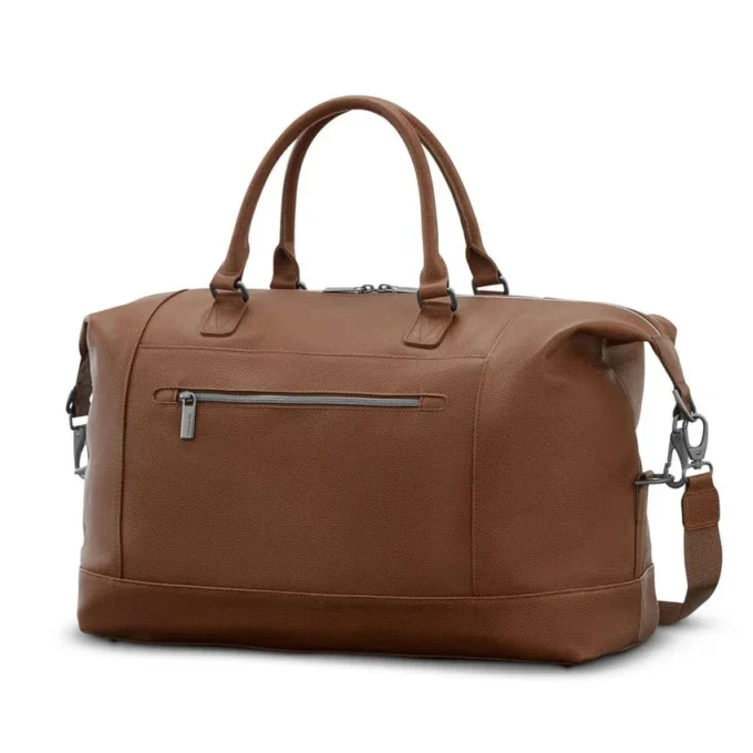 Klassisk weekendbag i skinn Klassisk weekendbag i skinn